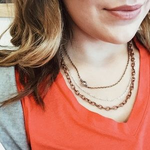 JT Maui Designs Triple Chain Necklace